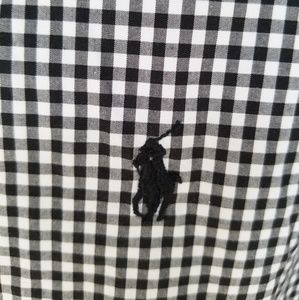 Mens Ralph Lauren Black and White Button down
